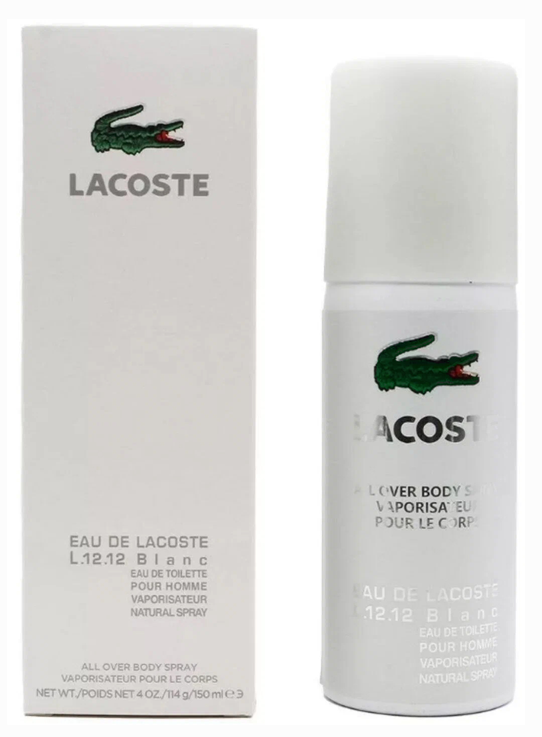 Eau De Lacoste L.12.12 Blanc (дез.) deo 150ml/104.5g м